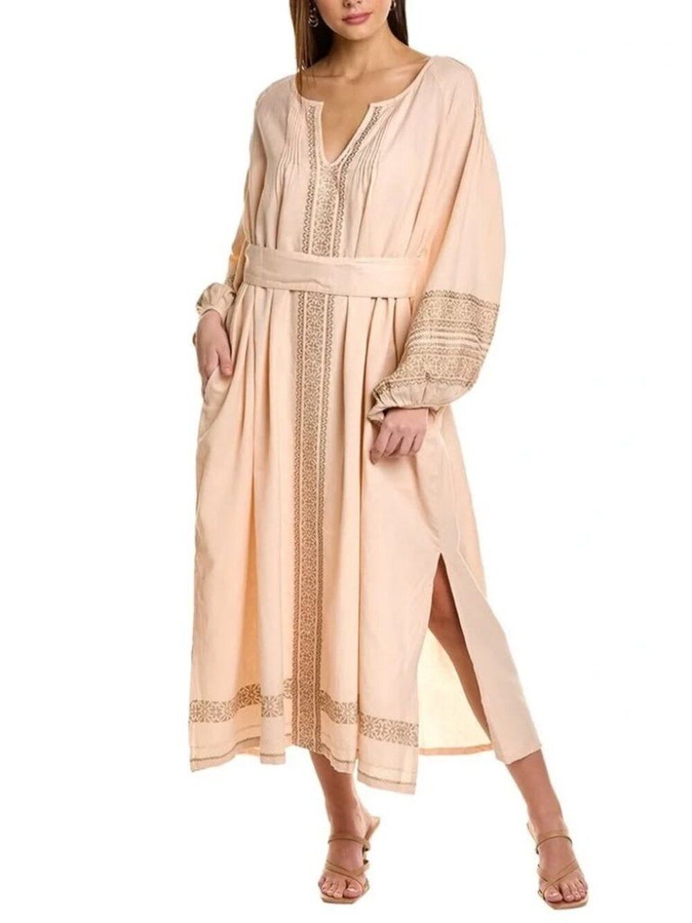Roller Rabbit Rowena Coverup Embroidered Dress Blush Pink Size XS